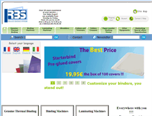 Tablet Screenshot of bindingmachine-laminator.com
